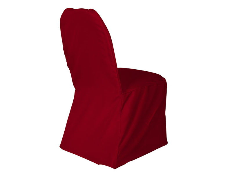 Poly Red Ballroom Chair Cover ELEMENT